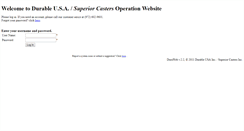 Desktop Screenshot of customer.durableusa.com